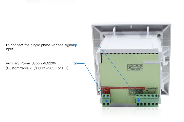 Superior Quality AC/DC Power Supply LCD Intelligent Single Phase Multi-function Power Meter