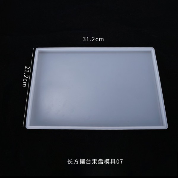 DIY crystal dropper mold irregular shaped mold rectangular fruit tray table ornament silicone mold