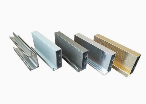Bright Anodizing Industrial Aluminium Extrusion Profiles Customized CNC