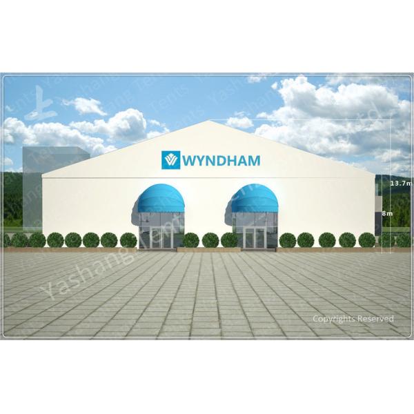 Weather and Fire Resistant Array Pagoda Fabric White Luxury Outdoor Canopy High Peak Aluminum Tent