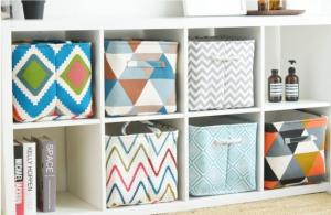 Wholesale Clothing box canvas cotton linen folding Oxford cloth storage toy storage organizer from china suppliers