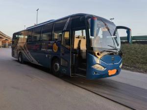Wholesale Used Luxury Coaches Zhongtong Bus Weichai 300hp 55seats Left Hand Drive Two Doors from china suppliers
