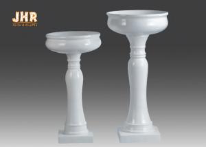 Wholesale Wedding Glossy White Fiberglass Flower Pots Lightweight Planters And Pots from china suppliers