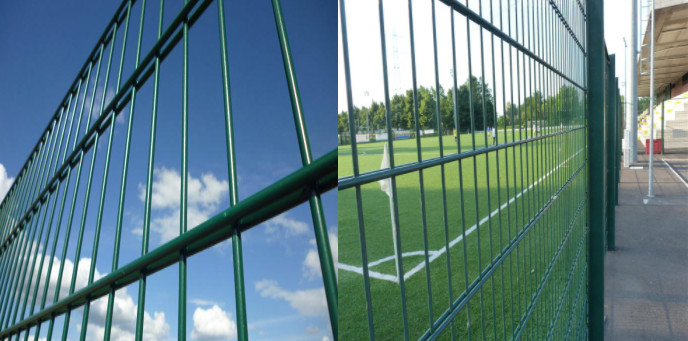 Customizable Double Loop Wire Fence 656 Mesh Fencing 1.8*2.2m