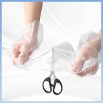 PE Clear Plastic Disposable Gloves Food Service 0.01-0.025mm