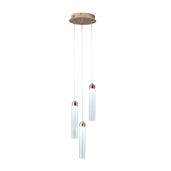 Three acrylic cylindrical chandelier Bedroom bedside chandelier living room TV