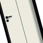 38dB Soundproof 50mm Melamine MDF Wood Interior Door With Frame