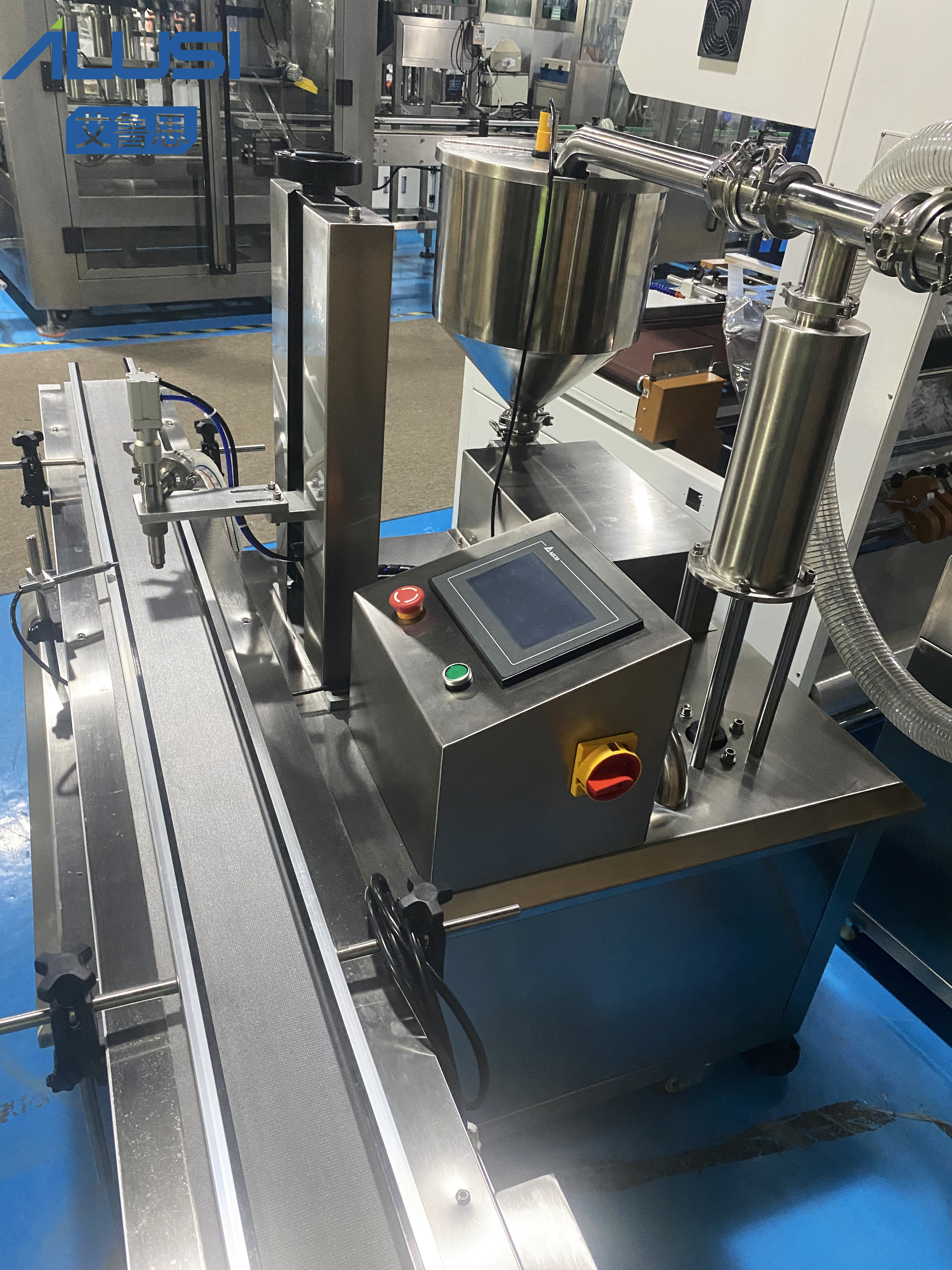 30-60 Bottles/Min Single Head Cream Lotion Filling Machine With Heating