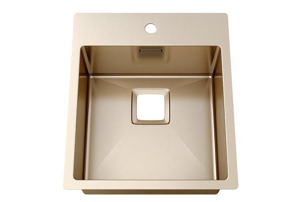 Luxury 304 Sus Above Counter Bathroom Sink For Hotel Sanitary Ware / Brushed