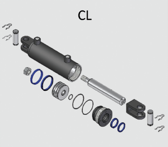 Custom Cast Iron Hydraulic Cylinder Clevis Mount Cylinder End Mount For Truck Crane Forklift