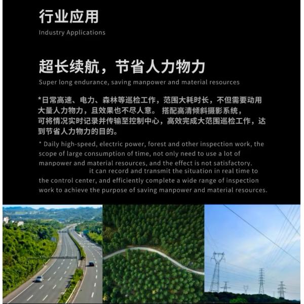 Commercial Heavy Lift Hybrid Long Range VTOL Fixed Wing Drone for Surveying and Inspection