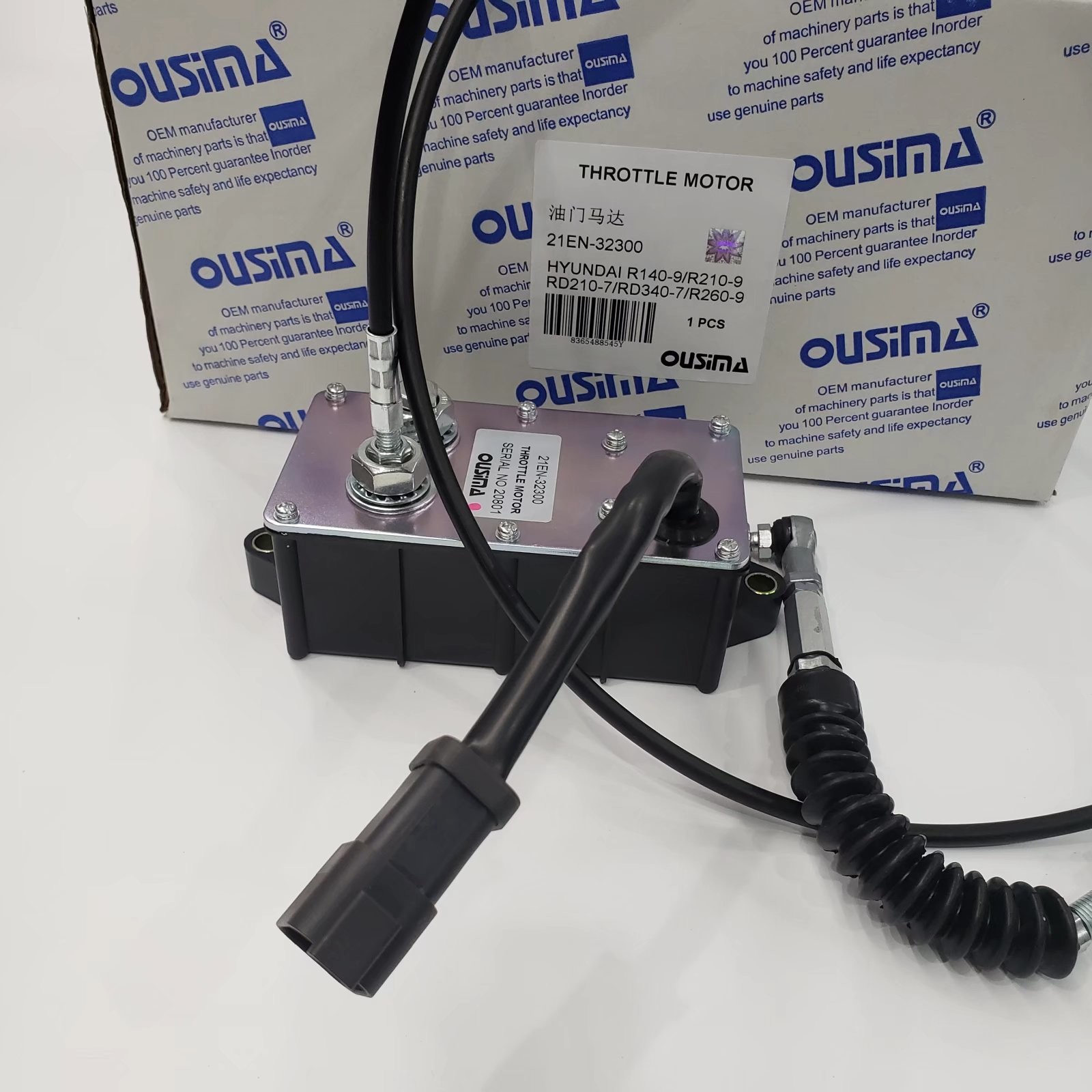 21EN-32300 Excavator Throttle Motor , R210-9 RD210-7 Accel Actuator Hyundai