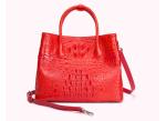 Genuine crocodile leather bag for women stylish high-capacity lady's handbag