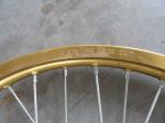 SUZUKI GXT200 MOTOCROSS Red Black Blue Yellow FRONT WHEEL ASSY (DISC BRAKE)