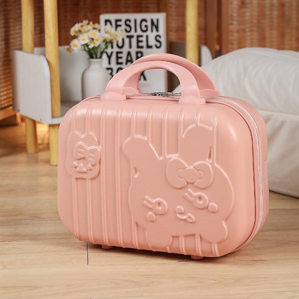 Main Material ABS Portable Makeup Storage Box with Mirror Cosmetic Case for Girls Women Feature Light Weight Daily Life