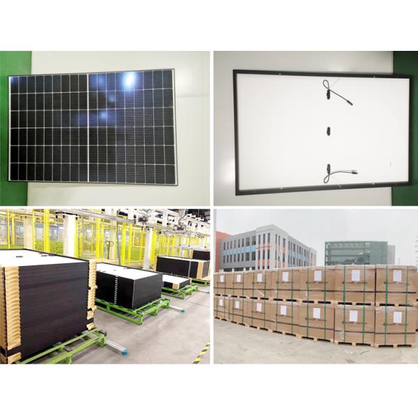 Bluesun Photovoltaic Panel Solar Mono 400W 410W 420W 425W Half Cell Solar Panel Black Frame Costo for Home Use