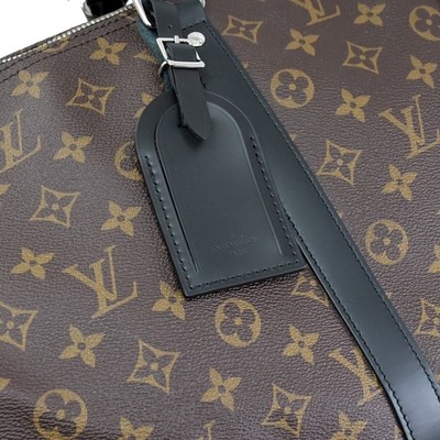 Macassar Coated Canvas LV Keepall BandoulièRe 55 Louis Vuitton M56714