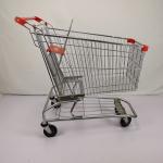 American 210L Warehouse Shopping Trolley Carbon Steel Super Large Shopping Cart