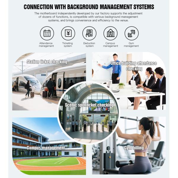 DC24V Brushless Motor Network Access Control Turnstile Smart Security Gate IP55