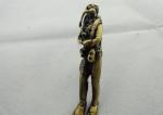 Metal Full Relief Key Chain, Pewter Promotional Keychain with Antique Gold