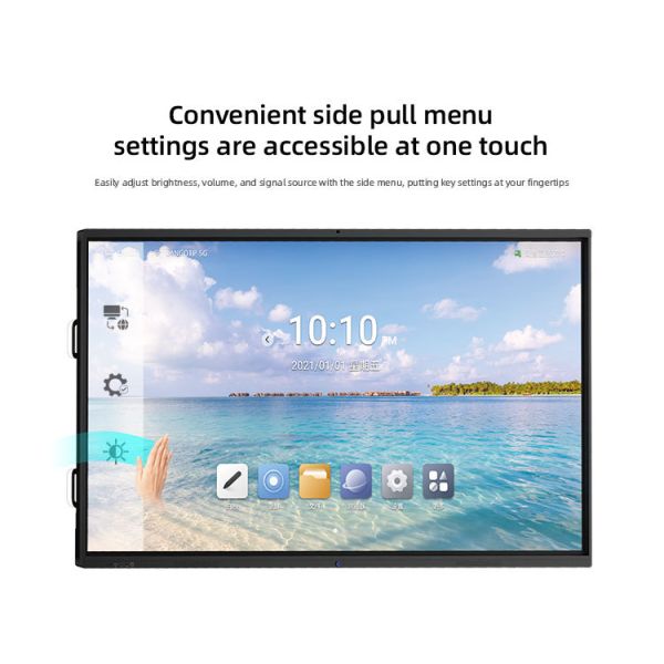 65" Android Touchscreen Interactive Whiteboard Smart Board 350 cd/m2