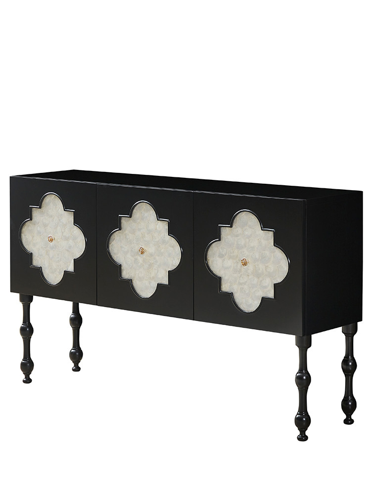 Modern Living Room Cabinets Custom American Solid Wood Shell Decorative Cabinet
