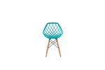 Elegant Eames Dining Chair Bar Furniture Casual Fashion Hollow Plastic Backrest