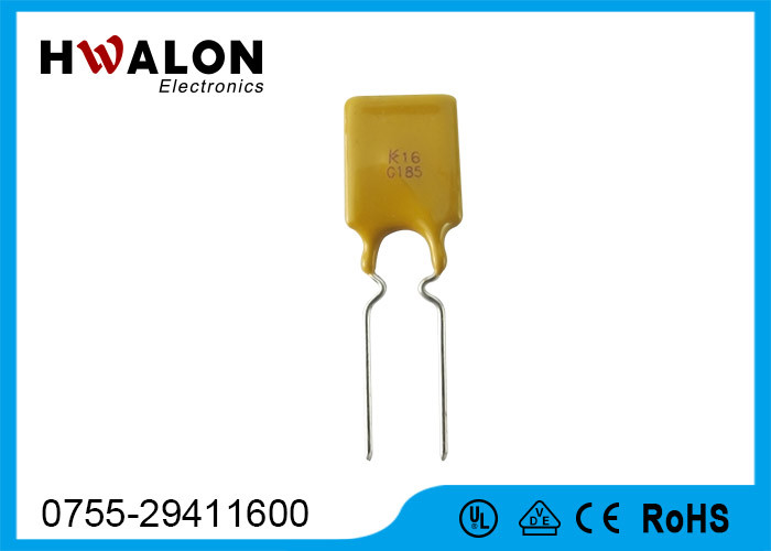 16V 8.9mm 40A Thermal Fuse Resettable PPTC in Yellow , Rectangular Shape