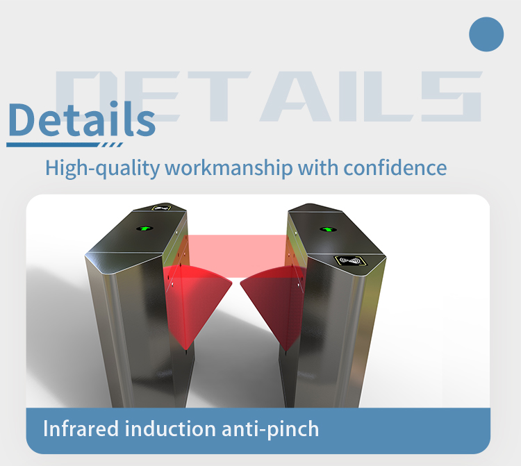 Office Building and Construction Site Access Control System Turnstile Baffle Gate Plate for Secure Entrance