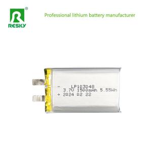 Wholesale 103048 Lithium Polymer Battery Cell 3.7V 1500mAh 5.55wh Flat Li-Polymer Batteries from china suppliers