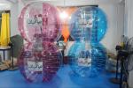 Adult Red Buddy Bumper Ball , Blue Human Inflatable Bumper Bubble Ball Logo