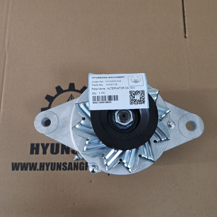 Excavator Electriacal Parts Alternator 24V-50A 4454118 4652325 4451456 Fit Hitachi ZX110 ZX110-E