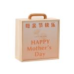 Wooden handmade gift box decorated memory large durable reinforcement high