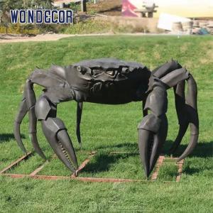 Wholesale Garden animal decoration large size best artwork bronze crab sculpture from china suppliers