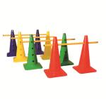 Tourtop Soccer Football Agility Fitness Marker Cone Set for Adjustable Hurdles