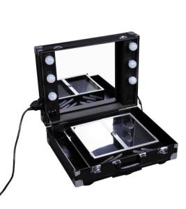 Wholesale Elegant Design Aluminium Makeup Case , Travel Makeup Vanity With Lights from china suppliers