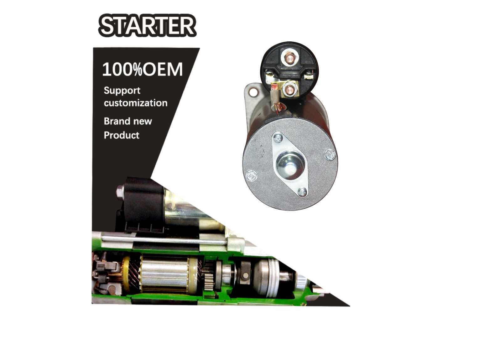 12V 9T CCW STARTER 0986018070 50316401, 50496700 58400890 63221405 IS1045, 11131157, AZE2636, MS252 11.131.157,