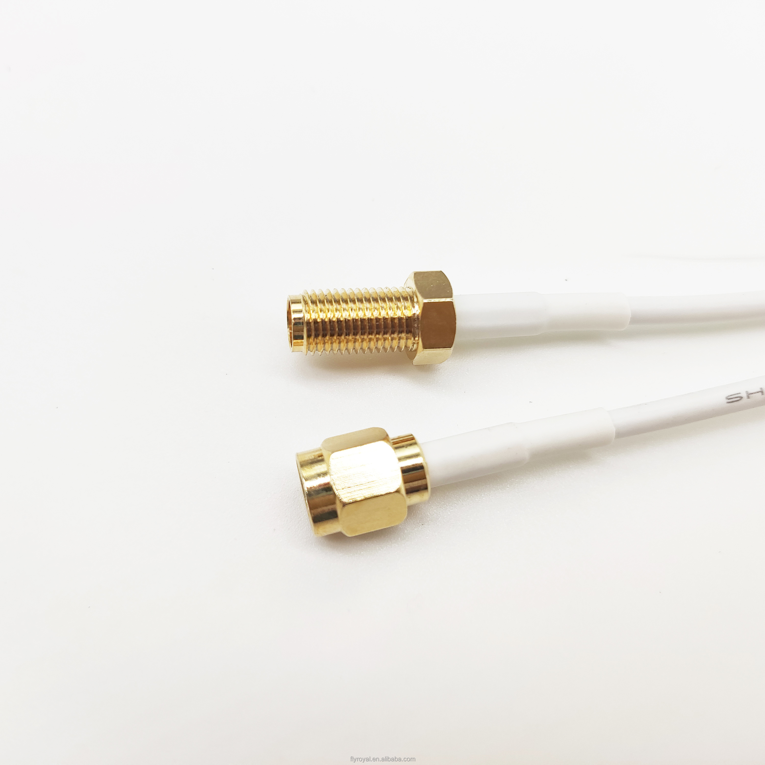 High Frequency RF Coaxial Cable SMA Male To RP SMA Female Right Angle Extension