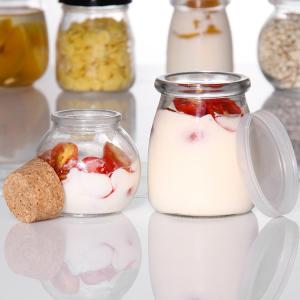 Wholesale Pudding Jar Glass Heat-resistant Yogurt Containers Milk Cup Jelly Jar from china suppliers