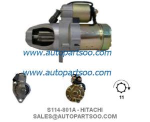Wholesale S114-8018 S114-801A - HITACHI Starter Motor 12V 1.4KW 11T MOTORES DE ARRANQUE from china suppliers