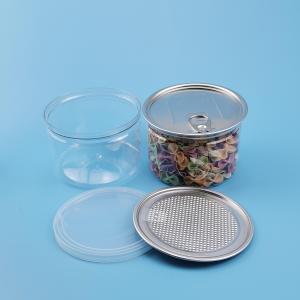 Wholesale 99mm 0.5L Sugar PET Peel Off Little Plastic Jars With Lids from china suppliers