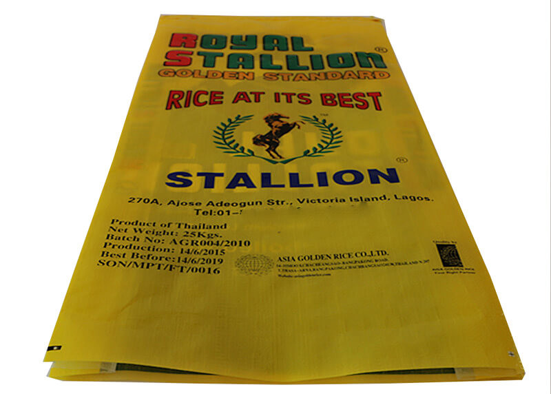 High Strength Durable Woven Polypropylene Feed Bags Leak Resistant