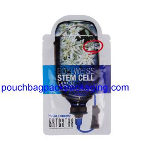 Wholesale Heat seal Aluminium bag printed, irregular shape foil bag for mask packaging from china suppliers