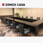 Hotel Meeting Room Furniture Set Black Conference Table And Chairs Mix And Match