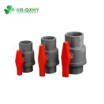 Inside Ball ABS Electroplating Hot Dark Grey 2PCS Plastic Ball Valve DIN ASTM