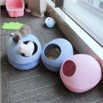 Eco-friendly Breathable Cute Detachable Egg Shape Dog Cat Cave Bed for Pet