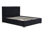 Horwood Black Velvet Cube Gas Lift Storage Bed Frame