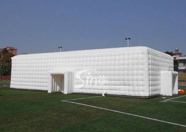 20x10m outdoor white giant inflatable cube tent for wedding parties made of best
