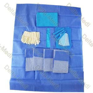 Wholesale Sterile Disposable Surgical Kits With Wrap Gown Gloves Cap Mask Towel Drape from china suppliers