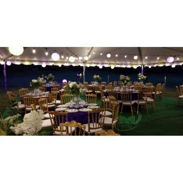 Spade Backrest Type Hotel Banquet Wedding Chair Gold Stainless Steel